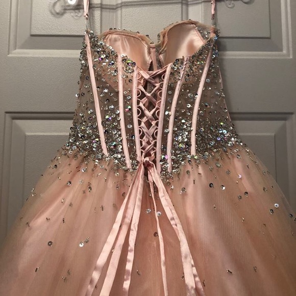 Blush Prom Dress - Picture 2 of 4